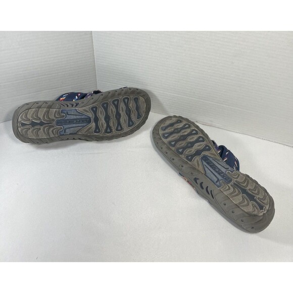 Skechers Outdoor Lifestyle Reggae Slide Toe Loop Slip-on Blue Sandal Women’s 9 - Picture 12 of 12